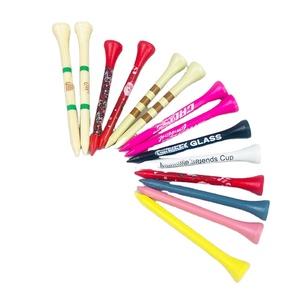 Tee da Golf in Legno di Bambù Personalizzabili e Resistenti con Logo Stampato Personalizzato 4" <span class=keywords><strong>3</strong></span> 1/4" 2 <span class=keywords><strong>3</strong></span>/4" 2 1/8" 83mm Confezione Colorata Personalizzata - Product Image 1
