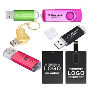 Factory Custom Logo Metal Swivel Usb 1Gb 2Gb 4Gb 8Gb 16Gb 32Gb 64Gb 128Gb 32Gb Usb 3.0 Flash Drive