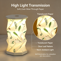 Ensemble cadeau promotionnel pour entreprise, lampe à papier à hauteur réglable, lumière d'ambiance pour table à manger, article de décoration intérieure innovant