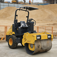 Compacteur vibrant hydraulique Luxin de 3,5 tonnes (3500 kg) pour travaux routiers