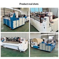 Machine automatique de rembobinage de papier toilette pour usage domestique et hôtelier, utilisée pour le rembobinage et la découpe du papier toilette sur les lignes de production
