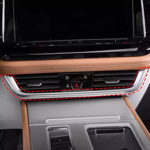 แผ่นเครื่องปรับอากาศแบบหมุนได้สำหรับ2021 Volkswagen teramont อุปกรณ์ตกแต่งภายใน<span class=keywords><strong>รถ</strong></span>ยนต์ ABS คาร์บอนไฟเบอร์ - Product Image 3