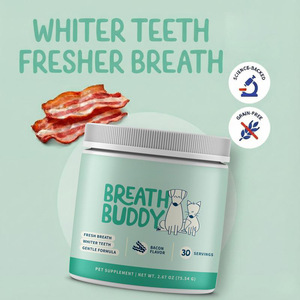 Breath <strong>Buddy</strong> Dog Cat Dental Powder Supplement Teeth Cleaning Breath Freshener Removes Plaque Tartar Gentle Formula for Sensitive - Product Image 6