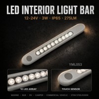 DAMAVO YML053 12-30V Dimmbare LED-Markisenleuchten USB-Betrieben 3W/8W/10W Intelligente Auto-Innenbeleuchtung für Schränke 1 Jahr Garantie