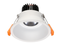 Luminaire de projecteurs fixes modernes rond Cob LED Downlight Frame Anti Glare GU10 Spot Light Black 90mm Cut Out RF2