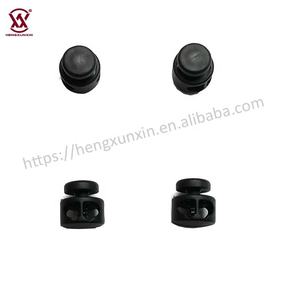 प्लास्टिक ड्रॉस्ट्रिंग कॉर्ड अंत फ्लैट कॉर्ड लॉक बेलनाकार डबल होल प्लास्टिक रस्सी बैकपैक के लिए - Product Image 4