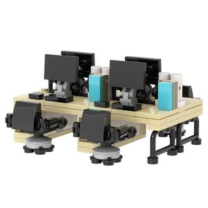 Ensemble de bureau et chaise de la série City MOC4170, 191 pièces, pour salon, à assembler soi-même, briques en plastique ABS, jouets de construction, 14 ans et plus - Product Image 2