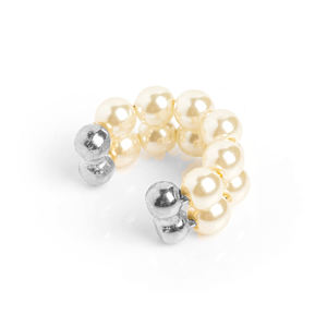 Gemnel S925 plaqué or 18 carats, boucles d'oreilles à double rangée de perles <span class=keywords><strong>Pema</strong></span>, mode, vente en gros, boucles d'oreilles de mariage, bijoux fins pour femmes - Product Image 3