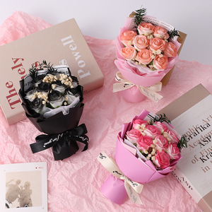 ช่อดอกไม้ขนาดเล็ก 9 ชิ้น ดอกกุหลาบสบู่ ดอกฮาวอร์ธีอา มินิมา ดอกไม้แห้ง ของขวัญวันวาเลนไทน์ ของขวัญวันแม่ ของขวัญวันเกิด - Product Image 5