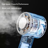 Nouveau mini-ventilateur portable rechargeable 3-en-1 avec fonction de refroidissement et glace, 3 vitesses, USB, pour extérieur et voiture