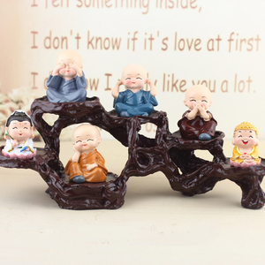 Statuetta decorativa divertente in resina personalizzata statue di buddha con stampo per bambini carino - Product Image 3