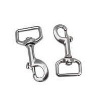 Acier inoxydable 316 marin # Mousqueton pivotant carré à 6 œillets, 1-1/2 pouce x 105 mm, pour ceinture, animaux de compagnie, yacht, bateau, accessoire de quincaillerie