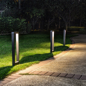 Lámpara de jardín de aluminio impermeable IP65 moderno Hotel hogar Decoración al aire libre bolardo poste camino Led Luz de césped - Product Image 1