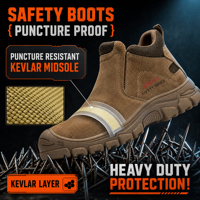 Nouveau industriel isolé 6kv Anti-smash Anti-crevaison acier orteil haut unisexe travail Protection chaussures de sécurité en caoutchouc PU grande semelle