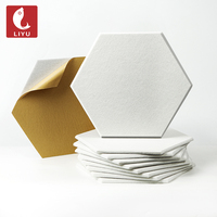 Panneaux acoustiques en feutre hexagonal pour animaux de compagnie Panneau d'insonorisation en polyester ignifuge