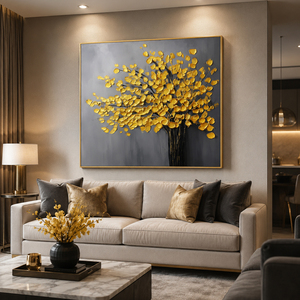 Alpine Meadow in Bloom Abstract Painting Textured Handmade Artwork <b>for</b> Luxury Home Decor Living Room Bedroom Custom <b>Canvas</b> Art - Product Image 2