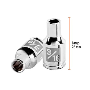 Boîte de 6 douilles à 6 points de 3/16 po, entraînement 1/4 po, TRUPER - Product Image 3