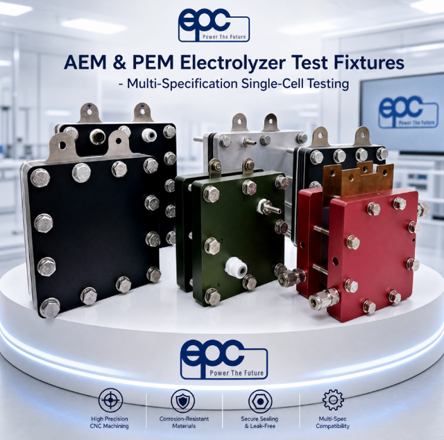 AEM and PEM Electrolyzer Test Fixture Anion Proton Exchange Membrane Hydrogen Generator Testing Cell Stack