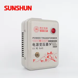 Shunhong 500W 110V To 220V ประสิทธิภาพสูง Single Phase 500va หม้อแปลงไฟฟ้าแรงดันไฟฟ้า Convertor110 220 Step Up Transformer