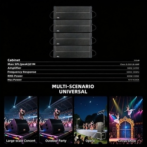 Sistema de Altavoces Activos de Línea Profesional <span class=keywords><strong>LEON</strong></span> AUDIO HDB-20A, Woofer Neo de 8 Pulgadas, Controlador de Titanio de 75 mm, 1600 W, DSP, Bi-AMP Mono - Product Image 6
