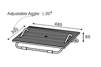 Twinco repose pied avec fonction Stable angle réglable acupression ergonomique repose-pieds sous le bureau pour le bureau