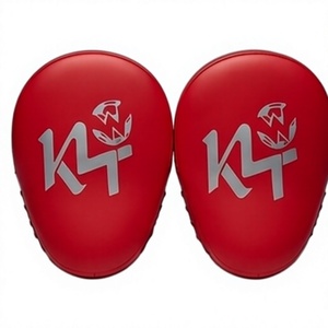 Guantes de Boxeo KLTW INT'L K4, Manoplas de Entrenamiento de Cuero Rojo Resistentes para Boxeo, Kickboxing y Muay Thai - Product Image 1