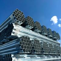 Tubo de Acero Galvanizado por Inmersión en Caliente S235JR ERW de Alta Calidad, Tubería GI de 48.3MM para Construcción de Edificios, Soldadura, Corte, Doblado, ISO 9001