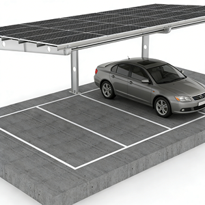 Sistema de Estacionamiento Solar de Acero al Carbono Moderno de Alta Calidad, Sistema de Montaje en Suelo para Paneles Solares, para Aplicaciones de Energía Solar Doméstica - Product Image 5