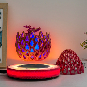HCNT RGB Color Magnetic Levitation Egg Lamp Touch Control 360°Rotation Creative Levitating <b>Floating</b> Dragom Egg Light Home Decor - Product Image 4