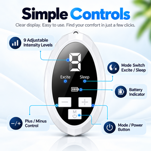Dispositivo Portátil de Sonido Blanco para Dormir, Pantalla Ovalada, Microcorriente, Temporizador de Memoria para Aliviar el Insomnio - Product Image 4