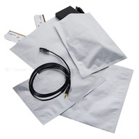 Logo Printed Anti-Static Vacuum Pouch ESD Aluminum Foil Static Protective Packaging for Electronic Modules