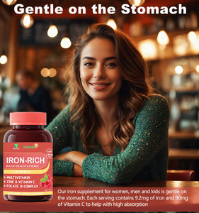 Winstown Iron Rich Gummies with Vitamin C Zinc B complex folic acid support boost immune system promote blood health <b>gummy</b> - Product Image 3