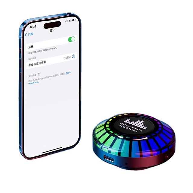 Portable APP Control Bone Conduction Bluetooth Speaker Bluetooth5.0 Sound Box Hifi Stereo MP3 Player White Noise Music