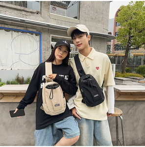 Casual Sports Zipper Backpack with Water Cup Pocket High-quality Teenagers Waterproof Multifunction Sling Bag China - Product Image 4