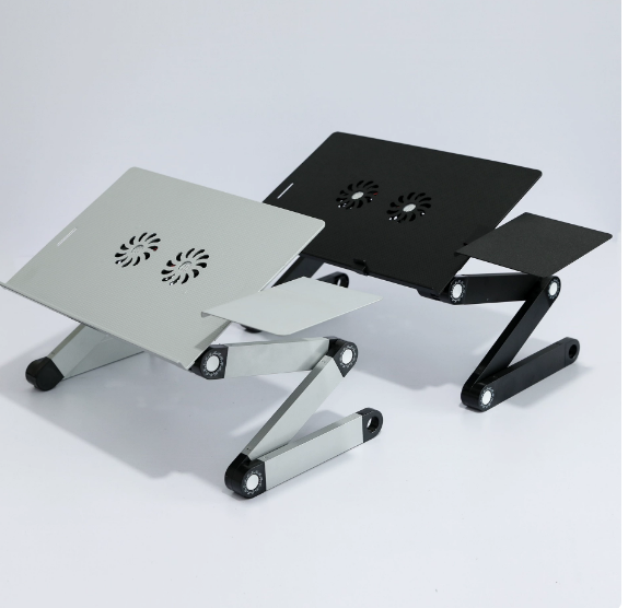 2020 Top Selling Adjustable Foldable Soporte Laptop Folding Table macbook Notebook Stand With Mouse Pad