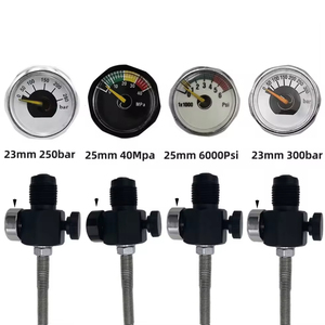 G5/8" DIN 232/300 BAR สแตนเลสสตีล + ทองแดงสีดำ อะแดปเตอร์ชาร์จสถานีเติมลมสำหรับดำน้ำ ถังใหญ่ ขวดเล็ก 250 บาร์ 40 เมกะปาสคาล - Product Image 5