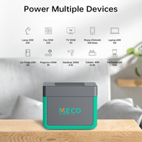 Générateur solaire hors réseau Meco 1kWh Pro 500W avec contrôleur MPPT, batterie LiFePO4, panneau haute efficacité, compatible pour installation en cabane isolée