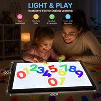 Jouets éducatifs sensoriels pour enfants, tablette lumineuse LED, table lumineuse sensorielle Montessori, boîte lumineuse d'activités LED