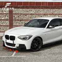 Para BMW Serie 1 F20 F21 2012-2014 M Sport, Estilo Fibra de Carbono, Divisor Delantero, Kit de Parachoques FEIXIAN