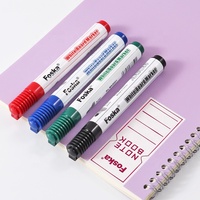 Stylos certifiés Foska MSDS, prix bas et encre de qualité vive, marqueur pour tableau blanc 4 couleurs pour la papeterie, la maison et le bureau