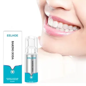 EELHOE Remove Yellow Tartar Smoke Stains Peppermint Baking Soda Deep Cleaning Teeth Whitening Foam Mousse Toothpaste