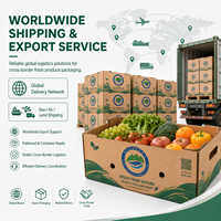 Boîtes d'emballage pour fruits et légumes en carton ondulé personnalisables, doublées d'une éponge, fabriquées à partir de matériaux recyclés, vente en gros professionnelle