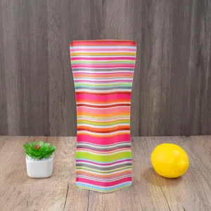Factory Price Printed Plastic Flower Vase