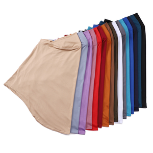 Malasio 2025 más nuevo Color sólido Hijab instantáneo de alta elasticidad Jersey algodón musulmán mujeres pañuelos para la cabeza gorras suaves árabes - Product Image 3