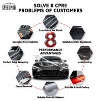 Film de protection de voiture SPEEDMOD en TPU PPF brillant bleu saphir 7,5 mil auto-réparant de qualité supérieure 1,52 m x 15 m Vente en gros