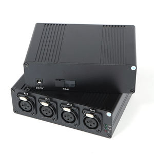 Extensor de Fibra Óptica XLR Unidireccional de Cuatro Canales <span class=keywords><strong>M</strong></span>-CF04 OEM de 20KM con Audio Óptico, 132x96x43mm, 0.9kg - Product Image 3