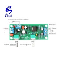 Caisson de basses de haute qualité NE5532 panneau avant panneau avant carte de filtre passe-bas Non-amplificateur puissance unique NE5532 carte préfinie