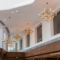 Contemporain Moderne LED Lustre Pendentif Lumière Personnalisable Dimmable Maison Restaurant 220V Villa Appartement Salon Salle À Manger