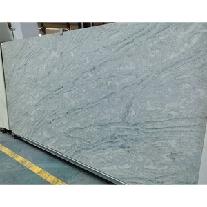 Bán Hàng Trực Tiếp Bền Nuôi Cấy Thạch Anh Nhà Bếp Countertop Calacatta Màu Xanh Màu Xám Hạt Nhân Tạo Đá Thạch Anh Cho Phòng Tắm Vanity - Product Image 1