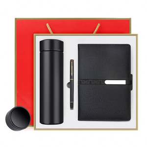 ชุดของขวัญ A5ขวดน้ำสำหรับธุรกิจปากกาขวดน้ำแสดงผล PU โน้ตบุ๊คและจอแอลซีดีโลโก้ออกแบบได้ตามต้องการ - Product Image 6